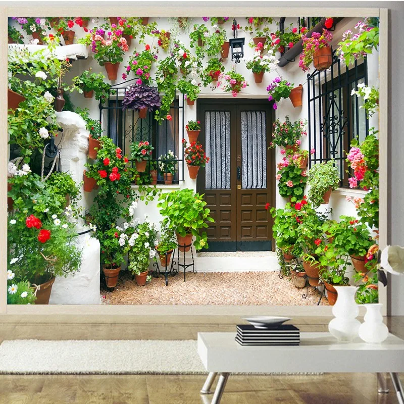 Прямая поставка фотообои на заказ частный сад 3D стерео обои стену гостиная