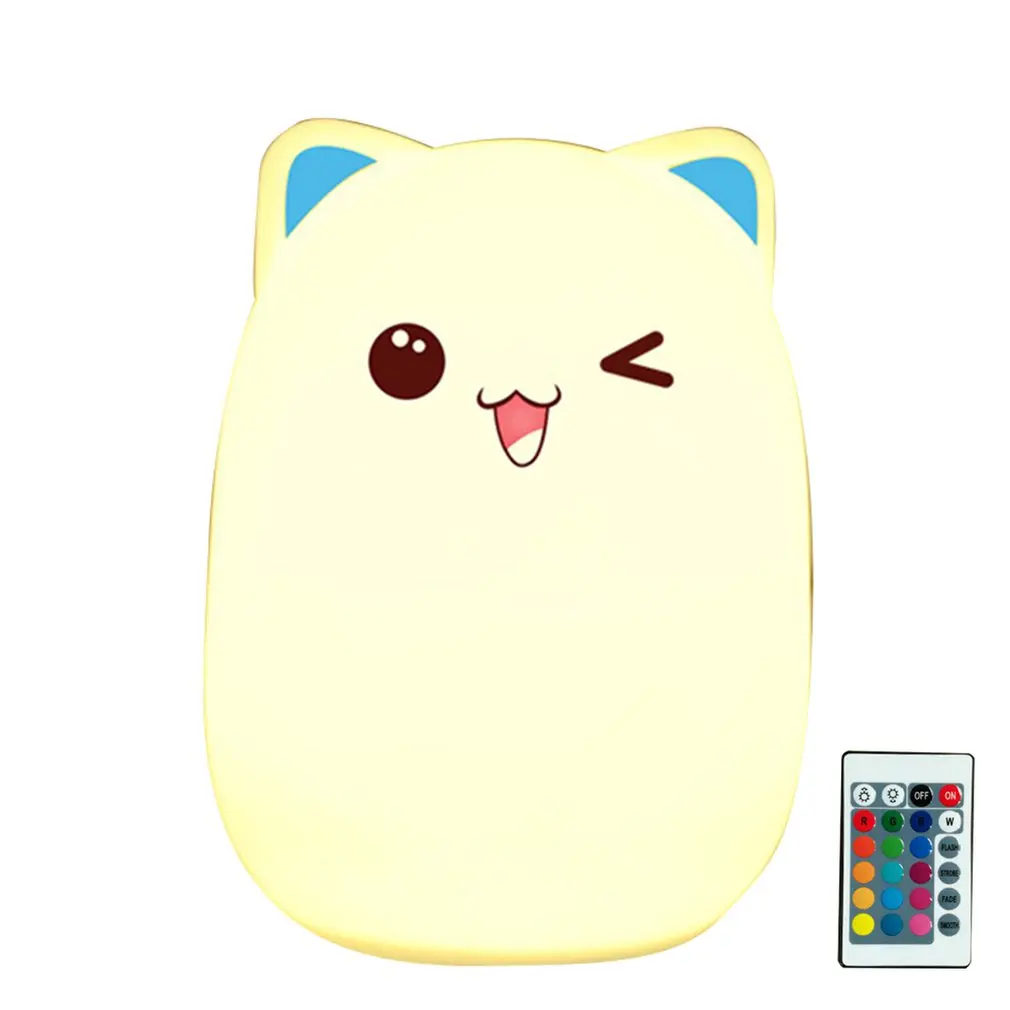 

Cute Rabbit Silicone Led Night Light Usb Rechargeable Baby Bedroom Night Lamp Touch Sensor Light For Children Baby Gift