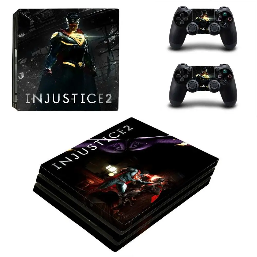 PS4 Pro Injustice 2 наклейки s PS 4 Play station 4 Pro виниловые наклейки для playstation 4 Pro консоли и контроллера