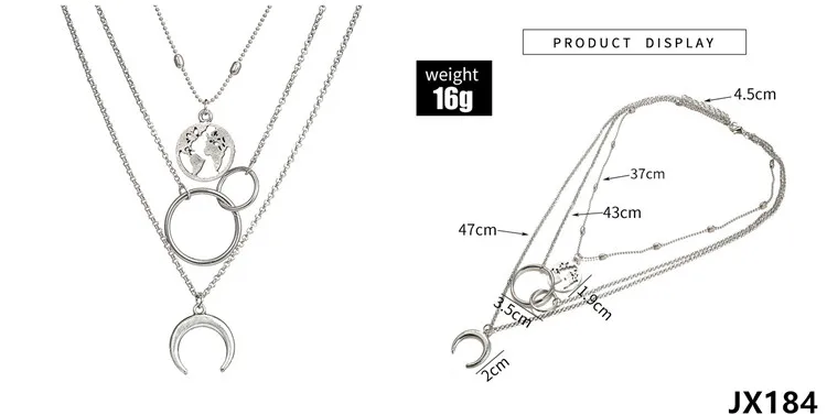 30 стилей Бохо Новая мода Звезда Луна многослойное ожерелье из сплава женский Шарм ювелирные изделия кисточкой ожерелье набор мать подарок подруге