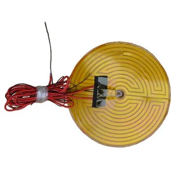 

Round 160MM 12V 120W 10mm Hole in center With NTC 100K Thermistor PSA Kapton Material Heating Pad