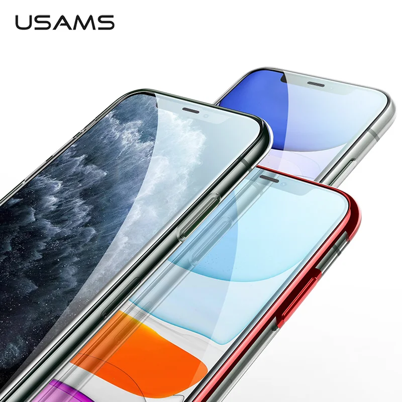 USAMS Закаленное стекло протектор экрана для iPhone 11 Pro Max полный экран изогнутые края Стекло Закаленное Защитная пленка для iPhone11