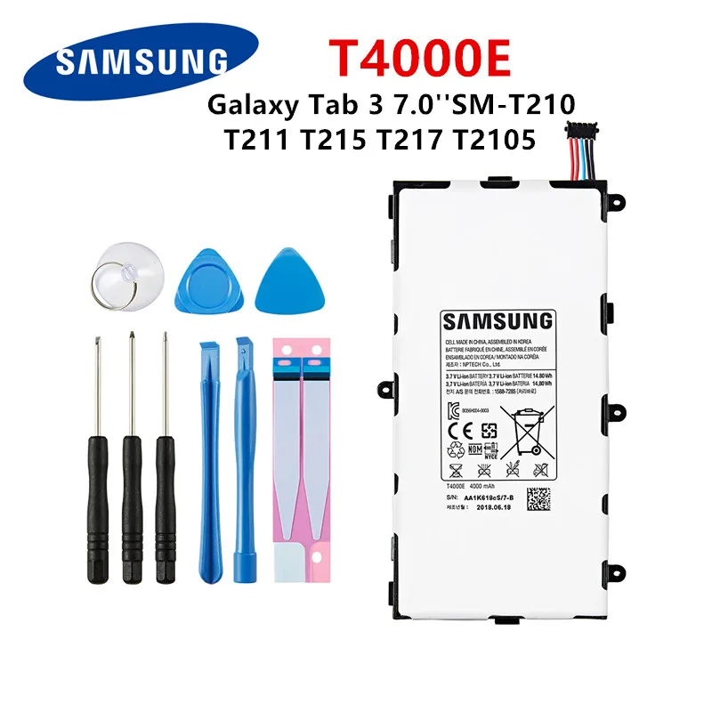 4000MAH Battery T4000C For Samsung GALAXY Tab 3 7.0 T210 T211 T210R T217A P3210 
