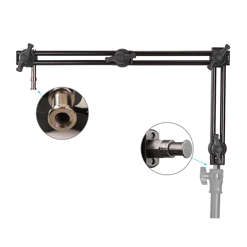 Ajustável de Três Sistema de Extensão Selens Photo Studio Suporte Seções Braço Articulado Deslizante Luz Accessorires M11-099 - Image 2