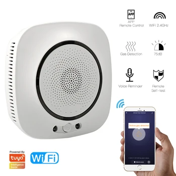 

Mr WiFi Smart Gas Leakage Fire Security Detector Gas Combustible Alarm Sensor Smart Life Tuya App Control Home Security System