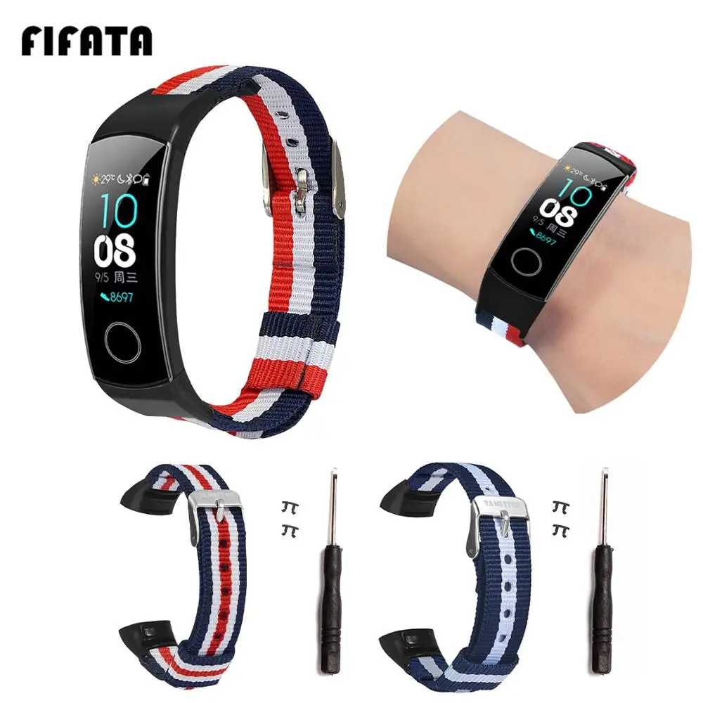 Ремешок спортивный из нейлоновой ткани для Huawei Honor Band 5/4|Смарт-аксессуары| |