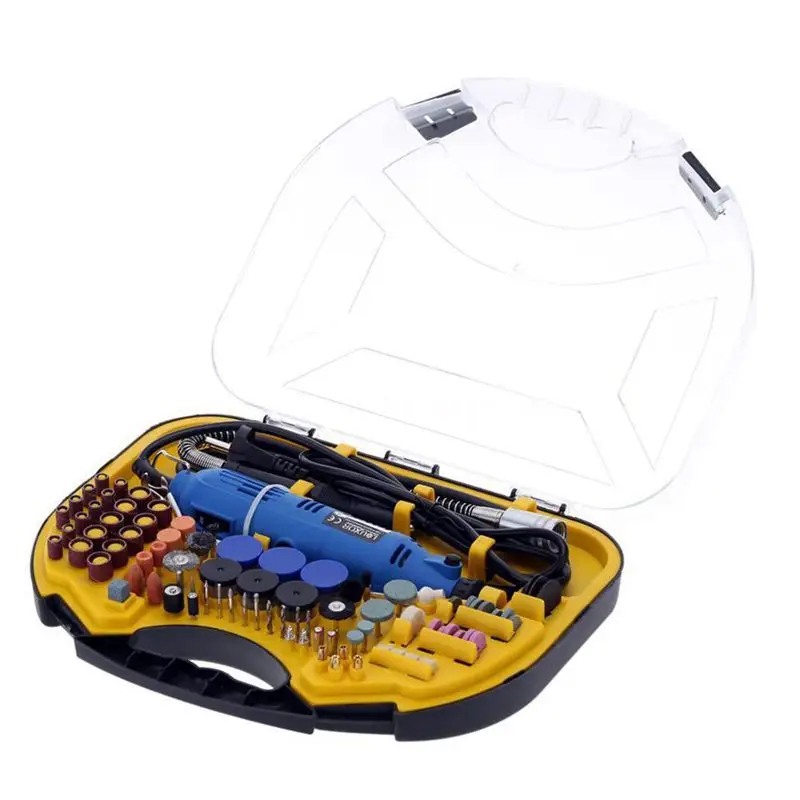 

Portable Electric Drill Grinder Rotary Tool Soft Shaft 211pcs Accessories