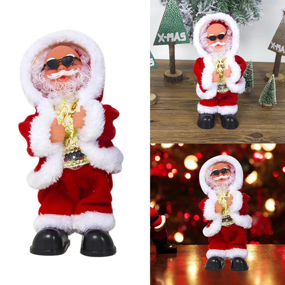 

Festival Christmas Toy Home Doll Singing Santa Claus Dancing Music Cute Figure Gift Decorations Children Electric Ornaments Desk