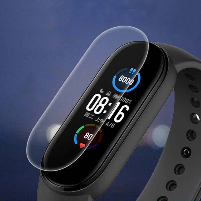 

Мягкая защитная пленка из ТПУ с полным покрытием для смарт-браслета Xiaomi Mi Band 6 Mi Band6, 5 шт.