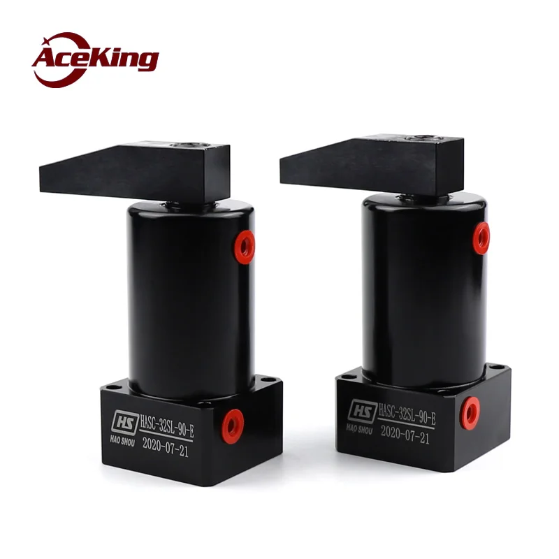 US $151.20 Corner Down Cylinder Original Rotary Clamping Cylinder HASC2532405063SLRx90E Standard Extended Stroke Cylinder