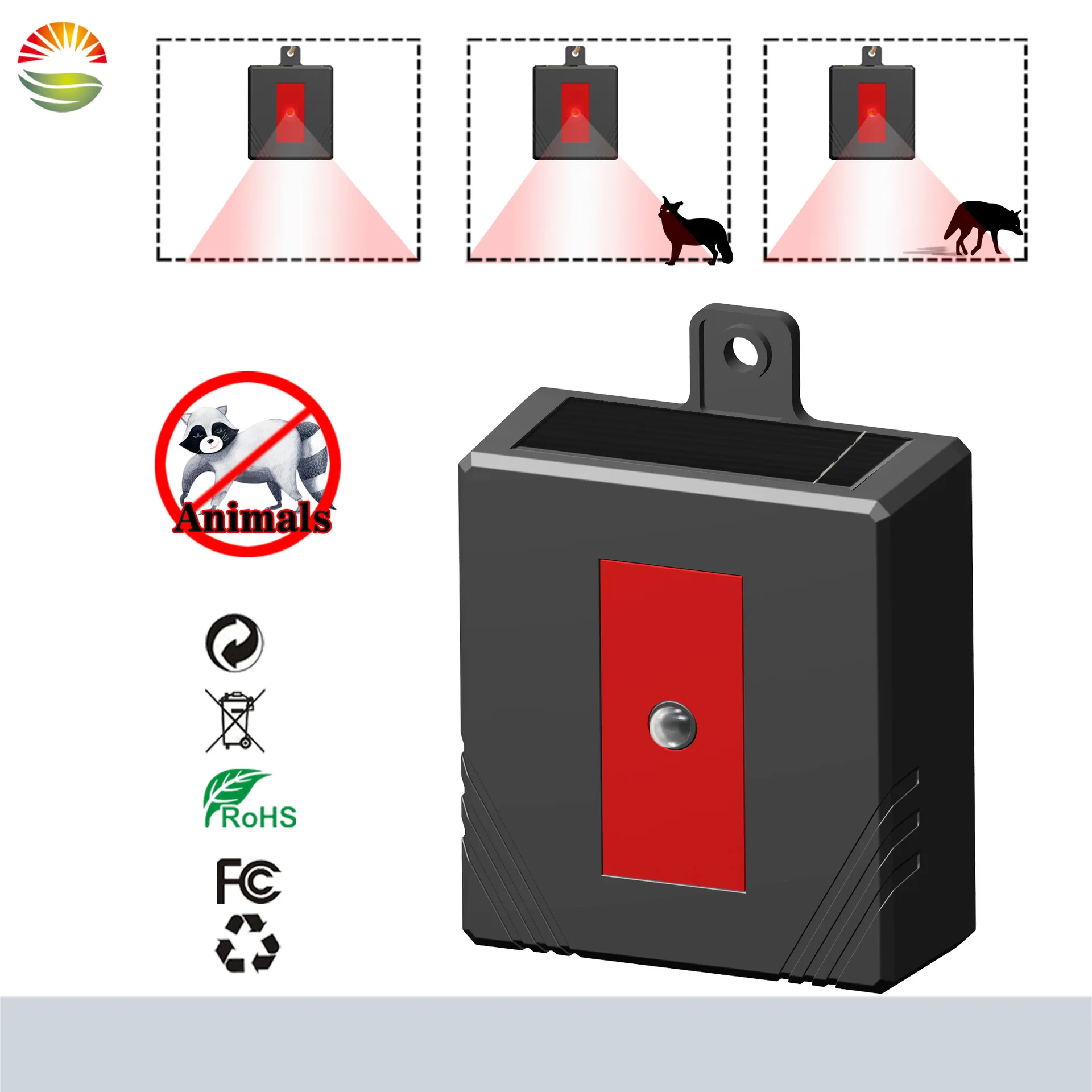 

Solar Infrared Outdoor Raccoon Repeater Anti Fox Electronic Pest Repeater Ultrasonic RejectorWolf Protection