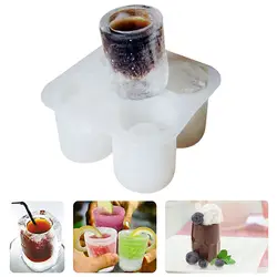 DIY четырехклеточная чашка для льда силикагель формы льда Форма для льда холодильник