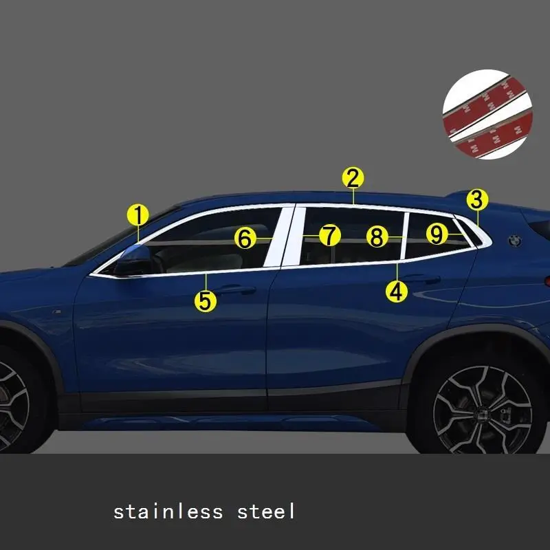 Автомобильные хромированные декоративные автоматические оконные кузова
