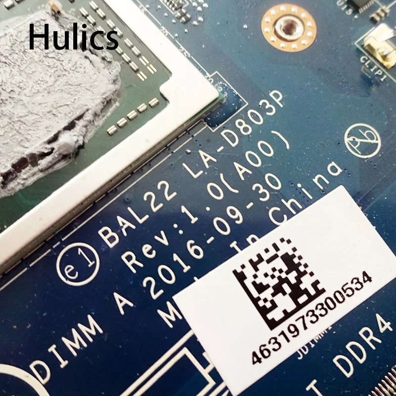 Hulics CN-0KPK2C 0KPK2C KPK2C для DELL INSPIRON 5565 материнская плата для ноутбука BAL22 LA-D803P A12-9800P основная плата