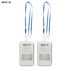 2 шт. Retevis RT20 мини двухстороннее радио Портативный Walkie Talkie 2 Вт UHF 400-470 мГц USB зарядка радиостанции VOX FM станция КВ трансивер