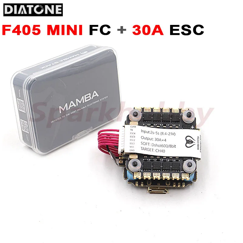 Diatone MAMBA F405 Mini MK2 контроль полета FC и F30 30A 4 в 1 регулятор скорости ESC ler F405MINI Stack Tower