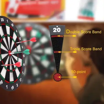 

Security Plastic Dartboard With 6 Bristle Darts Staple-free Kid Number Toy Inhouse adult Entertainment with Ring Office Bul G0R9