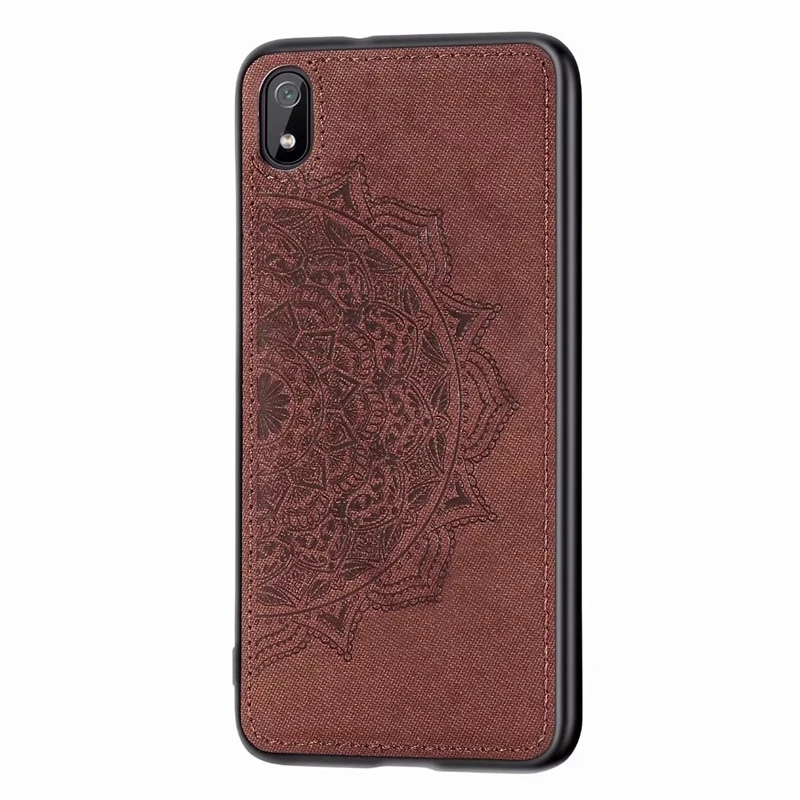 Чехол для телефона с мандалой и цветком из ткани ТПУ автомобильный Магнитный