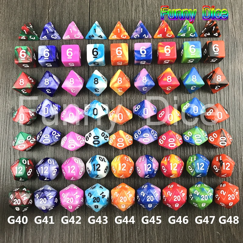 Новейшая горячая Распродажа многогранная игральная игра игральные кости с