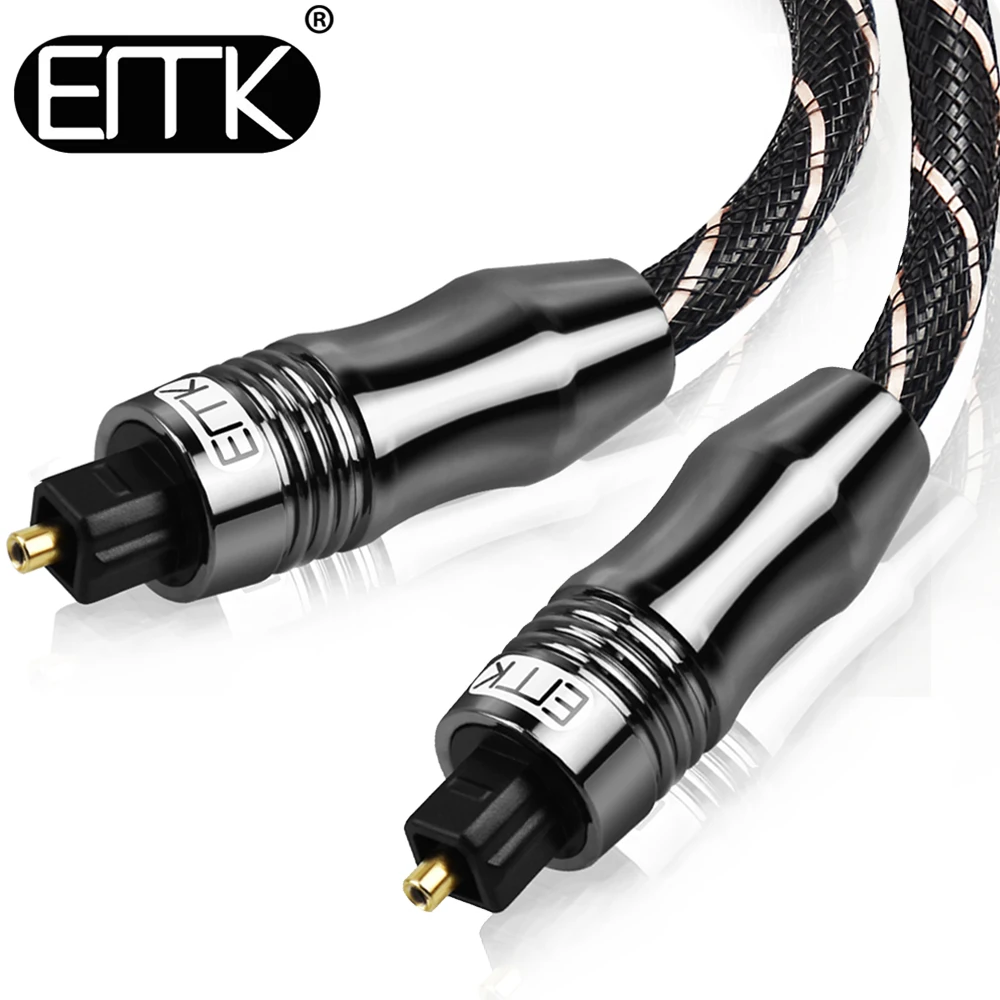 EMK 5 1 оптический цифровой аудиокабель Toslink качественный кабель SPDIF для ТВ Blu Ray