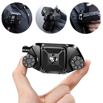 

UURig Aluminum Backpack Clip Quick Release Plate Super Load Bearing Mount Bracket Adapter For SLR Micro-single Sports Camera