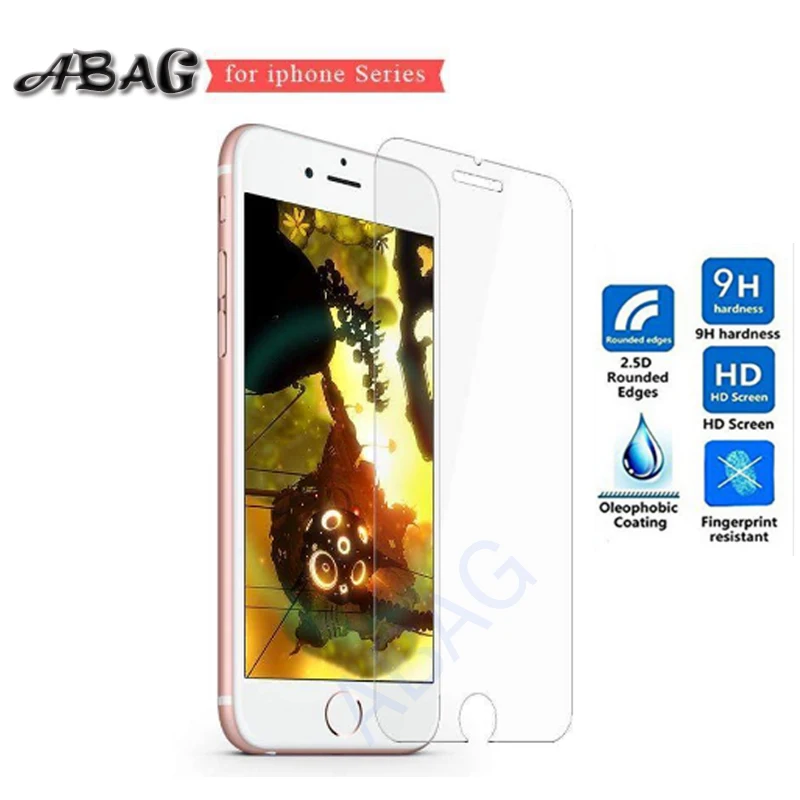 

Tempered Glass for iPhone 6 6S Screen Protector for iPhone 7 Plus Glass Film for iPhone 8 plus X XR XS SE 5S Tough Protection