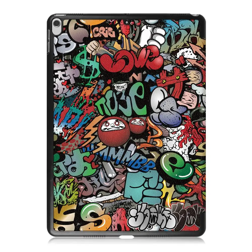 

For iPad Pro 10.5 PU Leather Beautiful Pattern Magnetic Cover For 2019 iPad Air 10.5 Smart Auto Wake Graffiti Protective Case