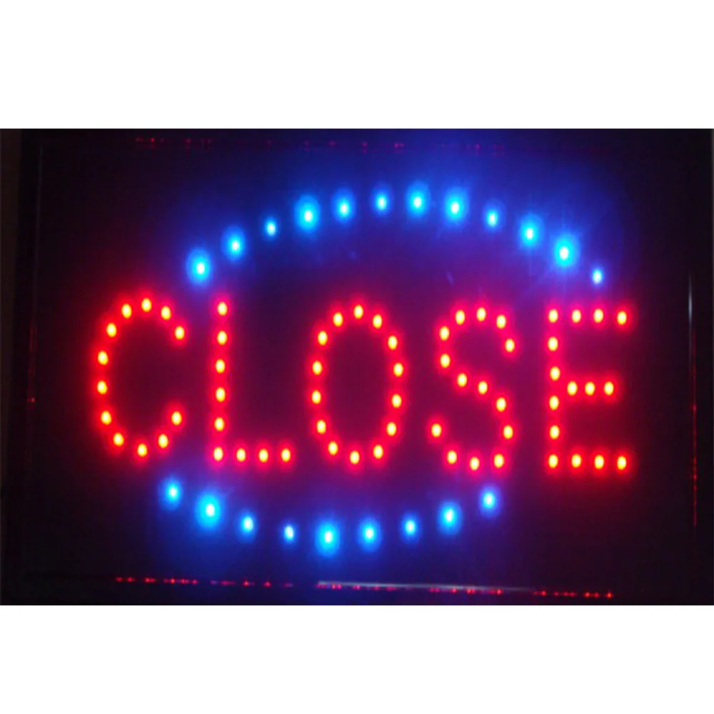 

Led Close Business Shop Sign 19x10" Bright Store neon Bar Close Animated Light Open Mart