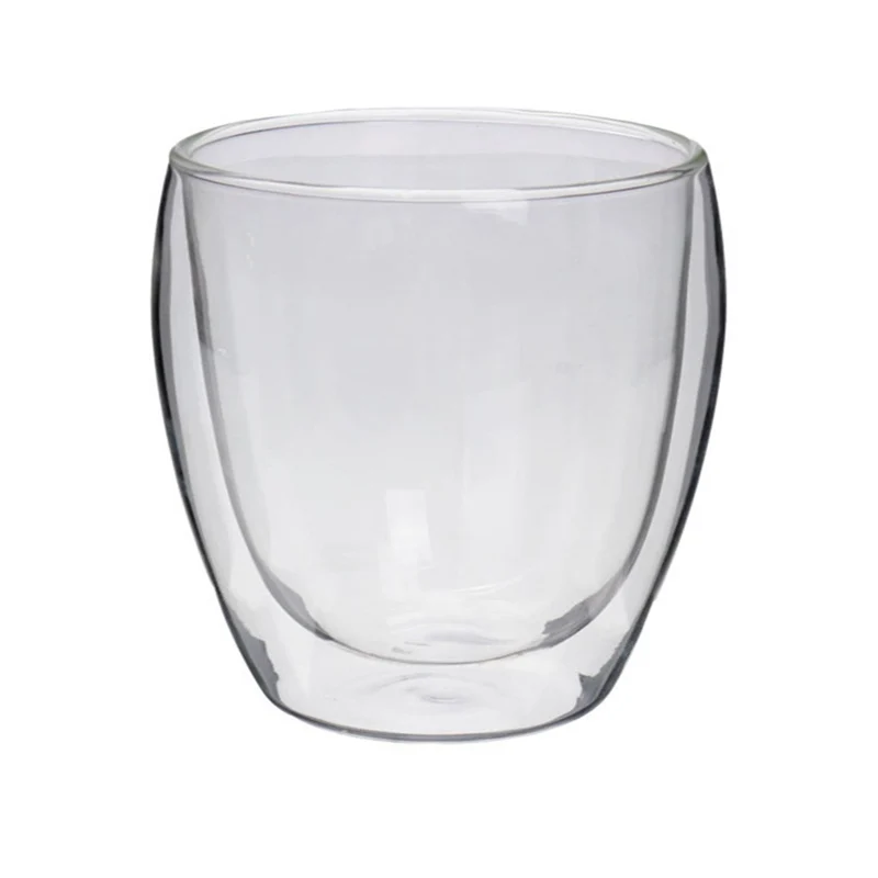 Top-Household Drinkware Heat Resistant Double Layers Glass Kungfu Tea Cup Coffee Milk Cup(250ML) | Дом и сад