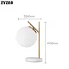 Postmodern Simple Marble Base Table Lamp Nordic Living Room Home Deco Glass Ball Desk Lamp Bedroom Bedside Lamp Simple Tafellamp 6