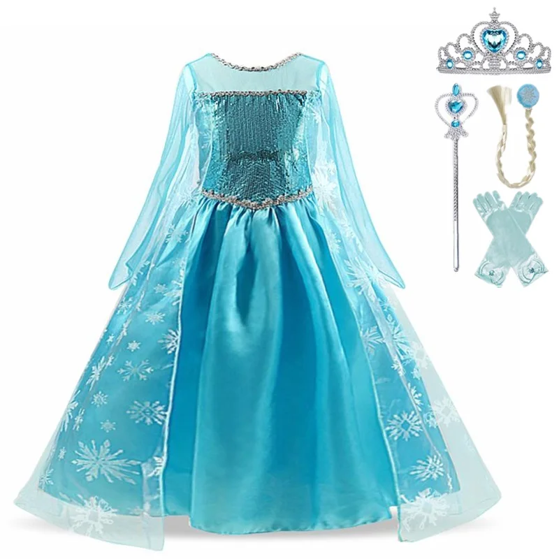 Girls Halloween Dresses Kids Carnival Cosplay Party Princess Costume Children Dress Up 4 5 6 7 8 9 10 Years Disguise Clothing