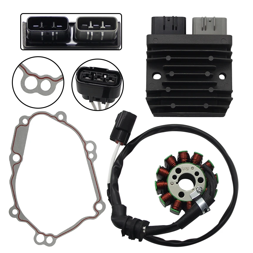 

Motorcycle Stator Coil Regulator Rectifier Gasket Set For Yamaha FZ1 FZ1-N FZ1-NA FZ1-SA 5VY-81410-00 2D1-81410-01 2D1-81410-00