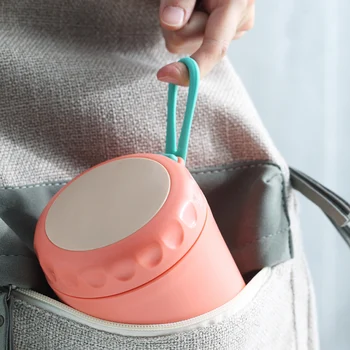 

Double Wall Student Office Worker Milk Travel Portable Kitchen Breakfast Insulated Water Cup Stainless Steel Home Oatmeal