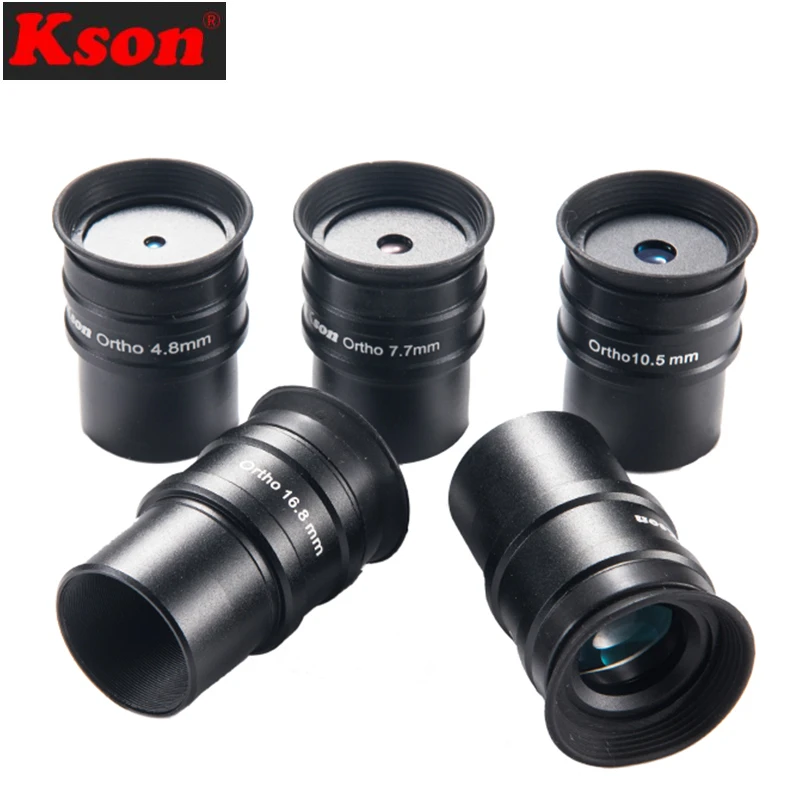 

Kson 1.25" Abbe Ortho Super Eyepiece 4.8mm 7.7mm 10.5mm 16.8mm 24mm Full Multi Coated Metal for Monocular Astronomical Telescope