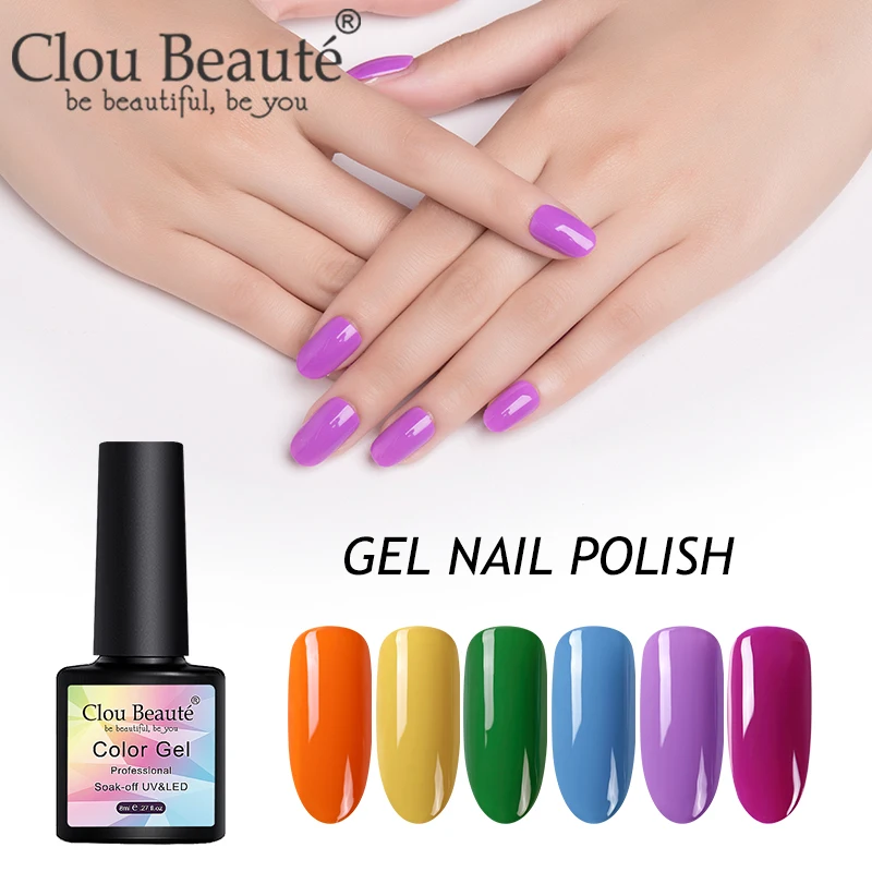 Clou Beaute 8 мл гель грунтовка Лаки! Полупостоянная Vernis Гель лак набор все для