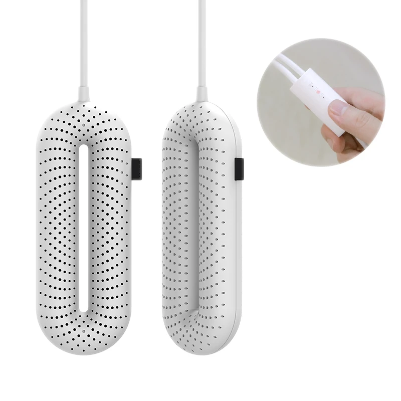 AD-Newest Portable Household Electric Disinfection Shoes Dryer UV Constant Temperature Drying Deodorization-White Timing US Plug | Дом и сад