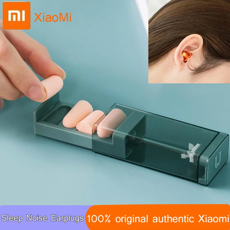 Оригинальные беруши Xiaomi для сна шумоподавляющие удобные многоразовые с отскоком
