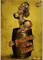 2artistico Pin Up Girl Posters Vintage Sexy Girl Poster Pintura Vip De Pared Para Bar Pub Club