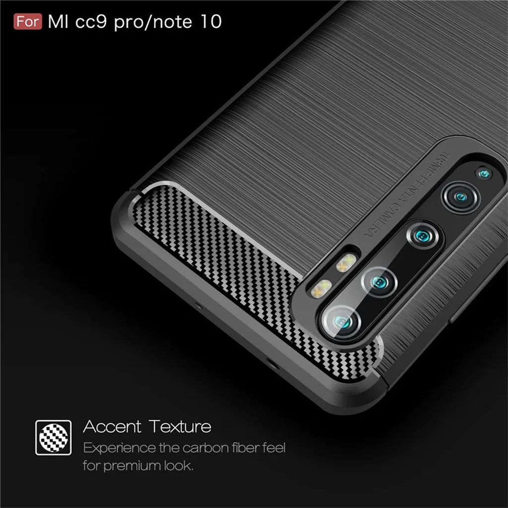 Для xiaomi mi Note 10 Plus чехол из углеродного волокна для мобильного телефона защитная задняя крышка грязеотталкивающий чехол для xiaomi mi CC9 Pro
