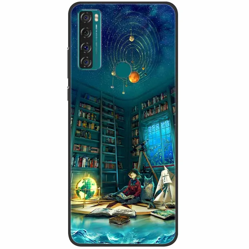 phone dry bag For TCL 20 SE Case Shockproof Soft Silicone Marble Phone Cover for TCL 20 SE Case 20se TPU Funda Painted Cartoon 6.82 inch Capa best waterproof phone pouch Cases & Covers