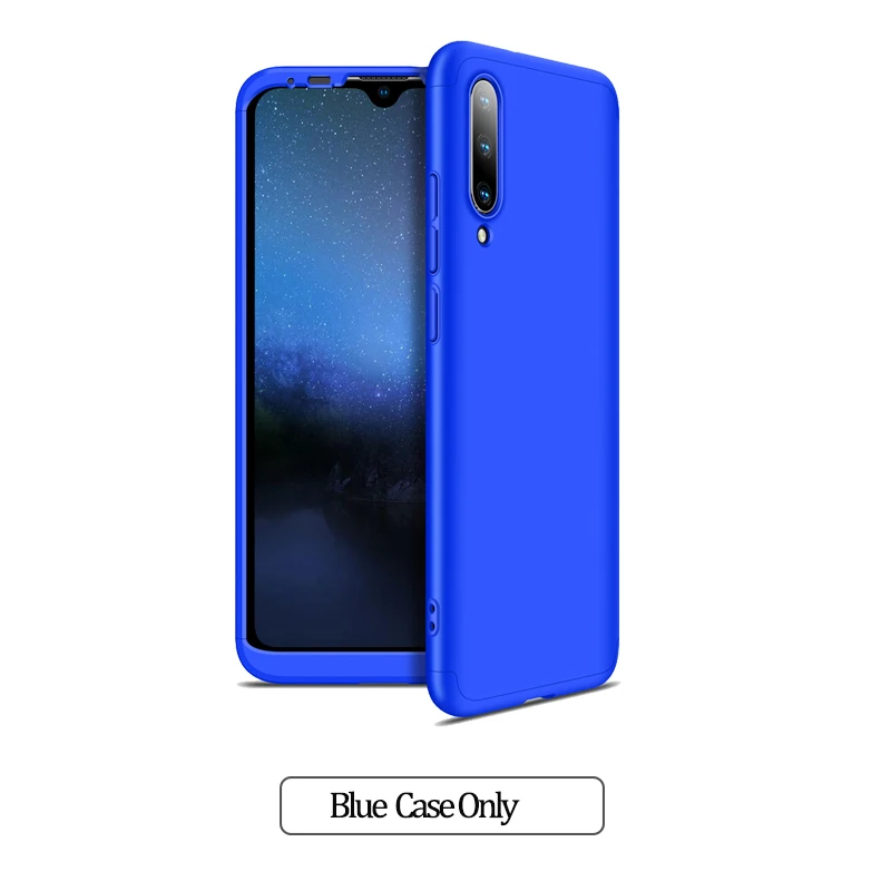 Blue Case Only Армированный стеклянный чехол для mi-a3 mia3 mi a3 mia 3 xiaomi-mi-a3 Жесткий ПК анти-противоударный бампер чехлы mia3 xiomi mi a3 mia 3 mi-a3 чехол на ксиоми ми а3 ми а 3 миа3 сяоми чехол xiaomi mia3 mi a 3 case - Цвет: Blue Case Only