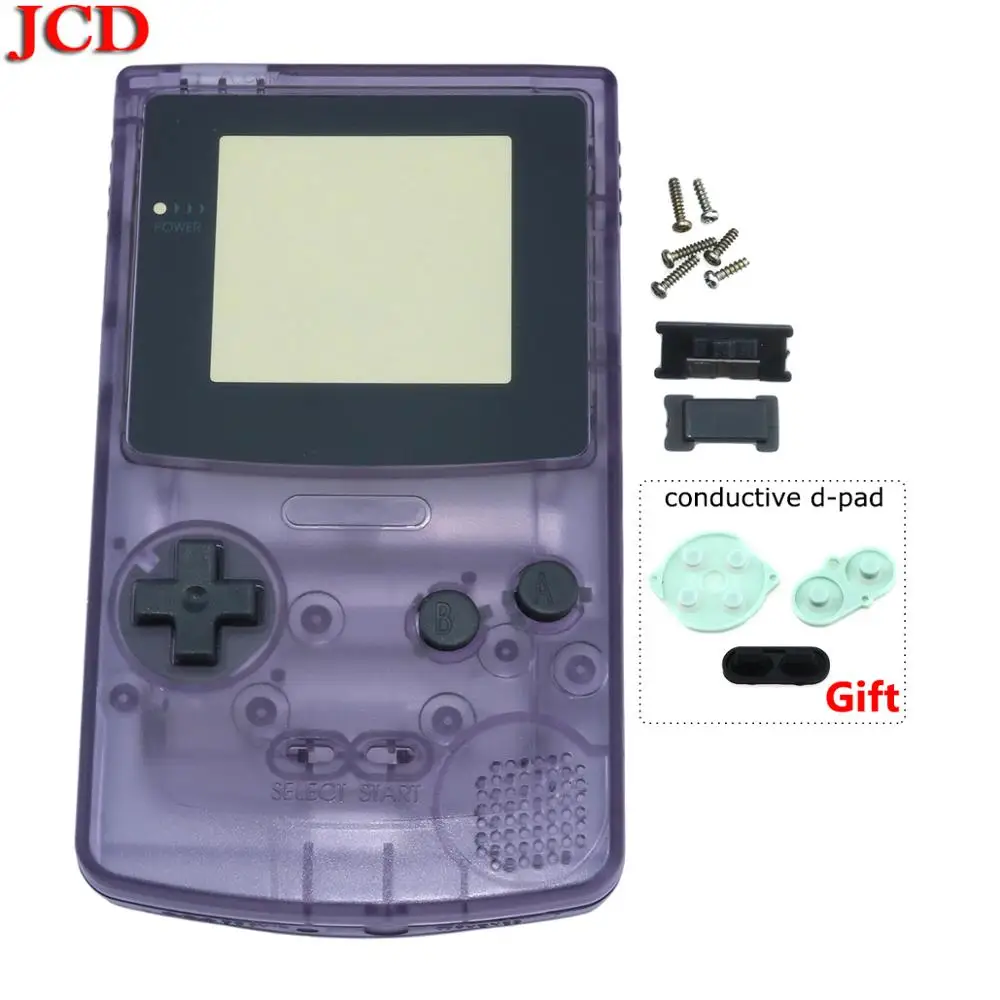 JCD для GBC полный корпус оболочка Крышка для nintendo Ремонт Запчасти для Gameboy часть корпус оболочка подарок проводящая d Упаковка блока промокательной почтовой бумаги