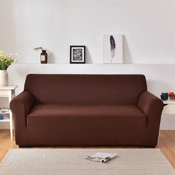 

Stretch Slipcovers Cotton Sofa Cover Full Set Solid Color Red Sofa Covers for Living Room Funda De Sillon Home Textile BE50SS