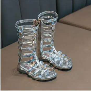 

Summer European version of the children's shoes Rome girl hollow sandals fashion open toe high cool shoes kids sandal