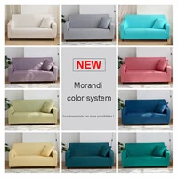 Elastic Sofa Covers Red/Green/Purple/Grey Stretch Couch Covers for Sofas Slipcovers 1/2/3/4 Seater Furniture Protector Cover 2