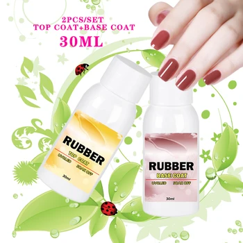 

Nail SET 30ML Top Coat Nail Primer Design High Quality UV LED Nail art No Sticky Layer Top Coat Soak off Nail polish top coat