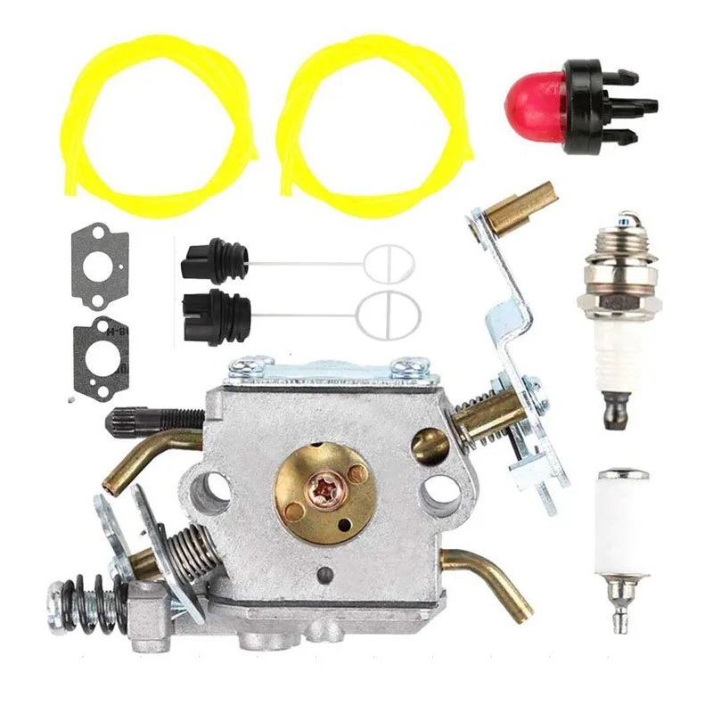 

10pcs/set Carburetor Fuel Filter Primer Bulb Spark Plug For Poulan PP5020AV PP5020 PP5020AVX Replace Part