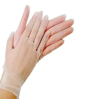 

100pcs Transparent Powder-Free PVC Disposable Gloves Thin Protective Glove Dishwashing for Home Kitchen Cleaning 3 Sizes