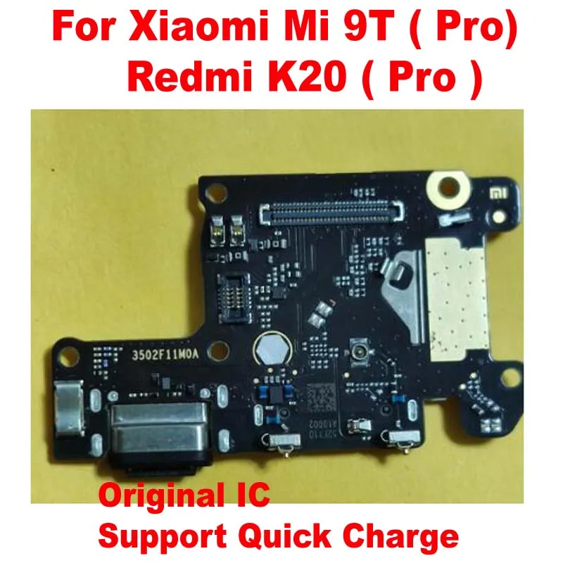 100% Оригинальный Mi 9T Pro зарядный порт печатная плата USB док-разъем микрофон гибкий