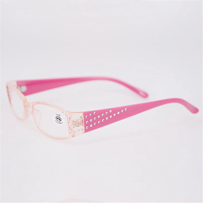 Модные очки для чтения, женские очки для чтения из смолы с бриллиантами, женские высококачественные очки со стразами, очки для чтения, диоптрий - Цвет оправы: C4